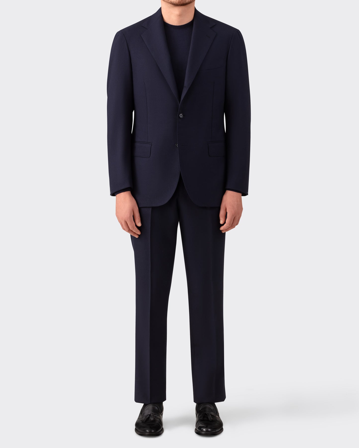Fresco Wool Suit : Navy