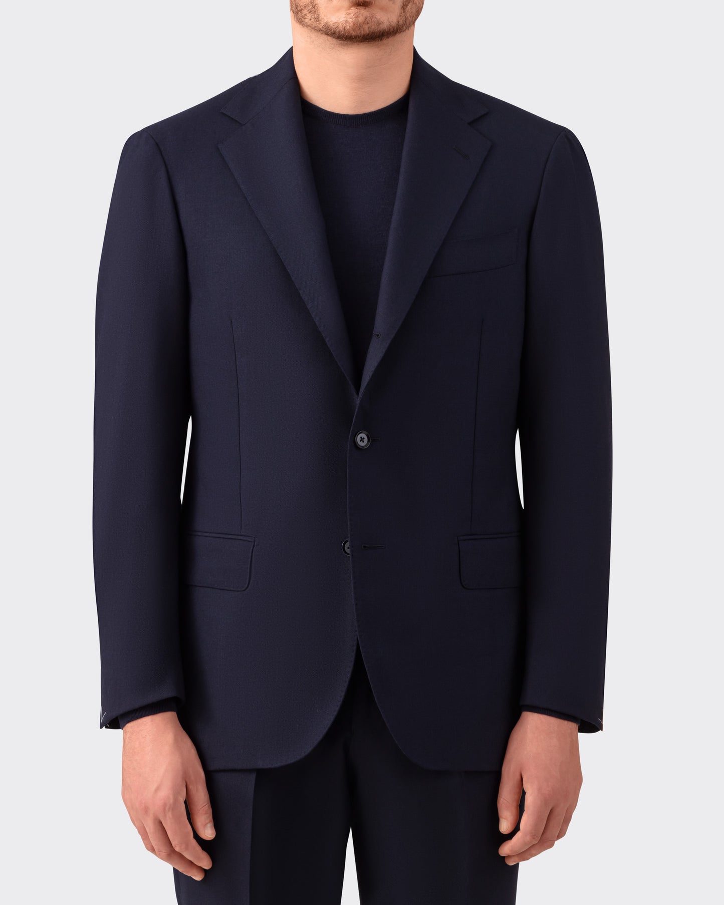 Fresco Wool Suit : Navy
