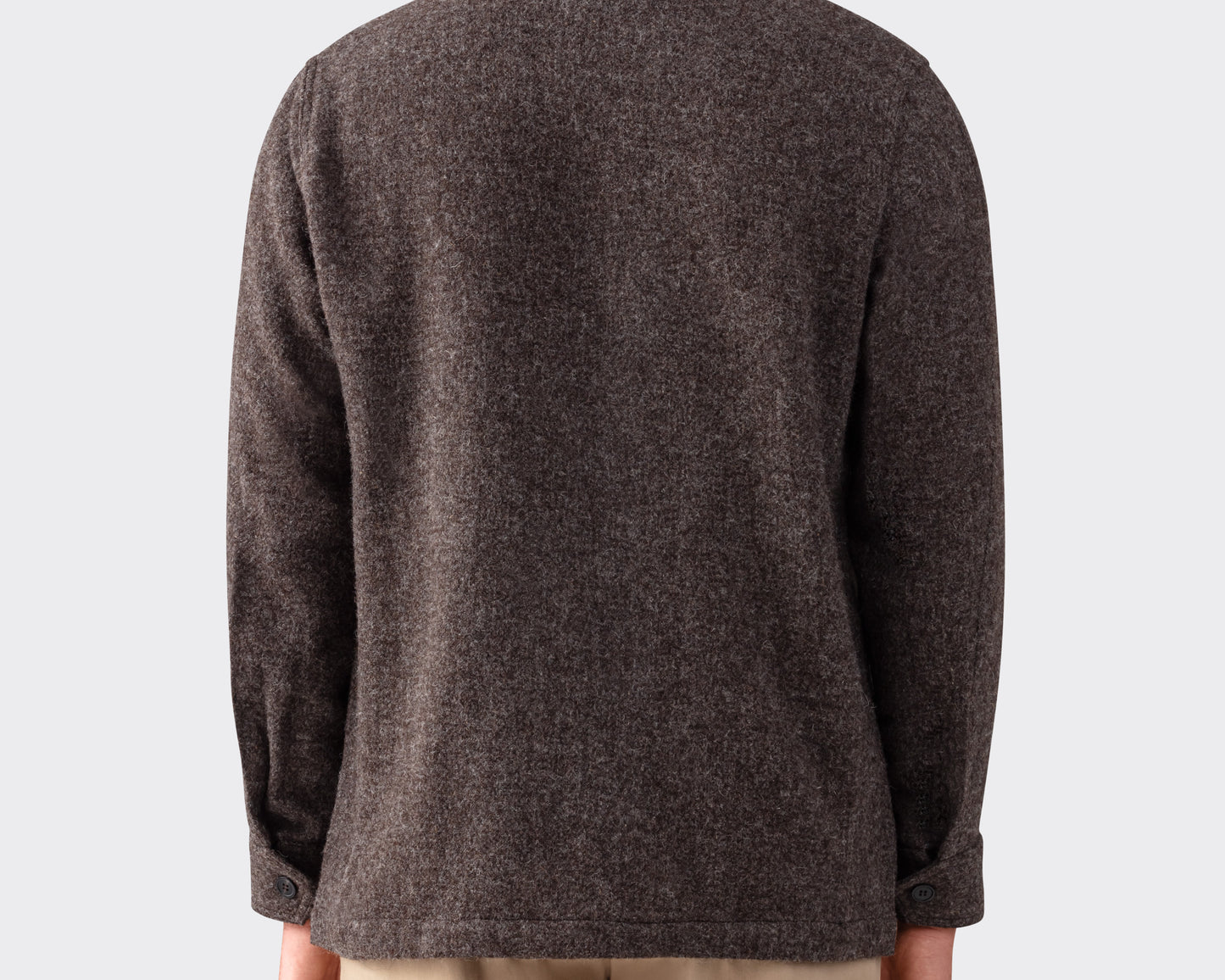 Undyed Virgin Wool Teba Jacket : Brown