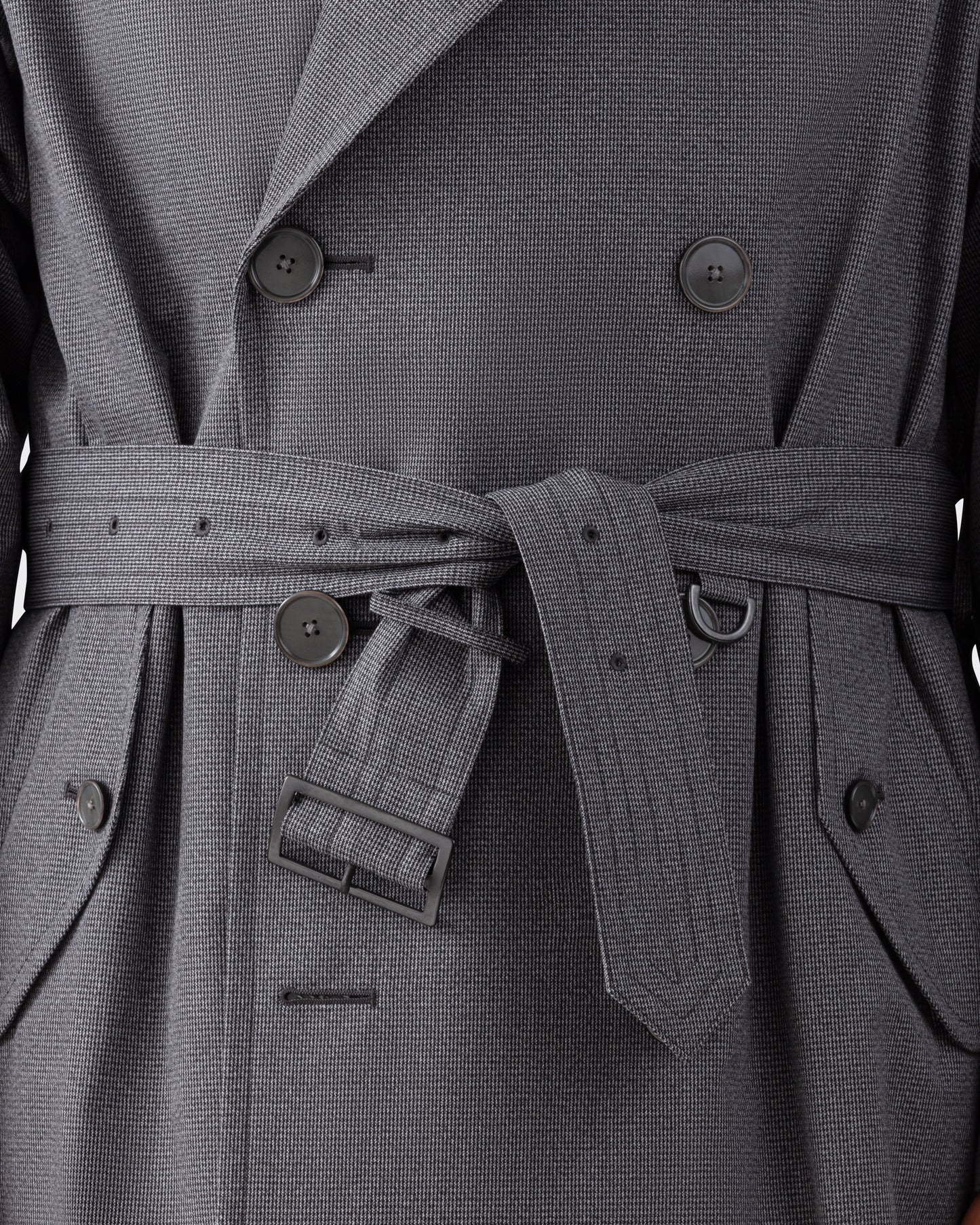 Trench “AL II” Petit Pied-de-Poule : Gris