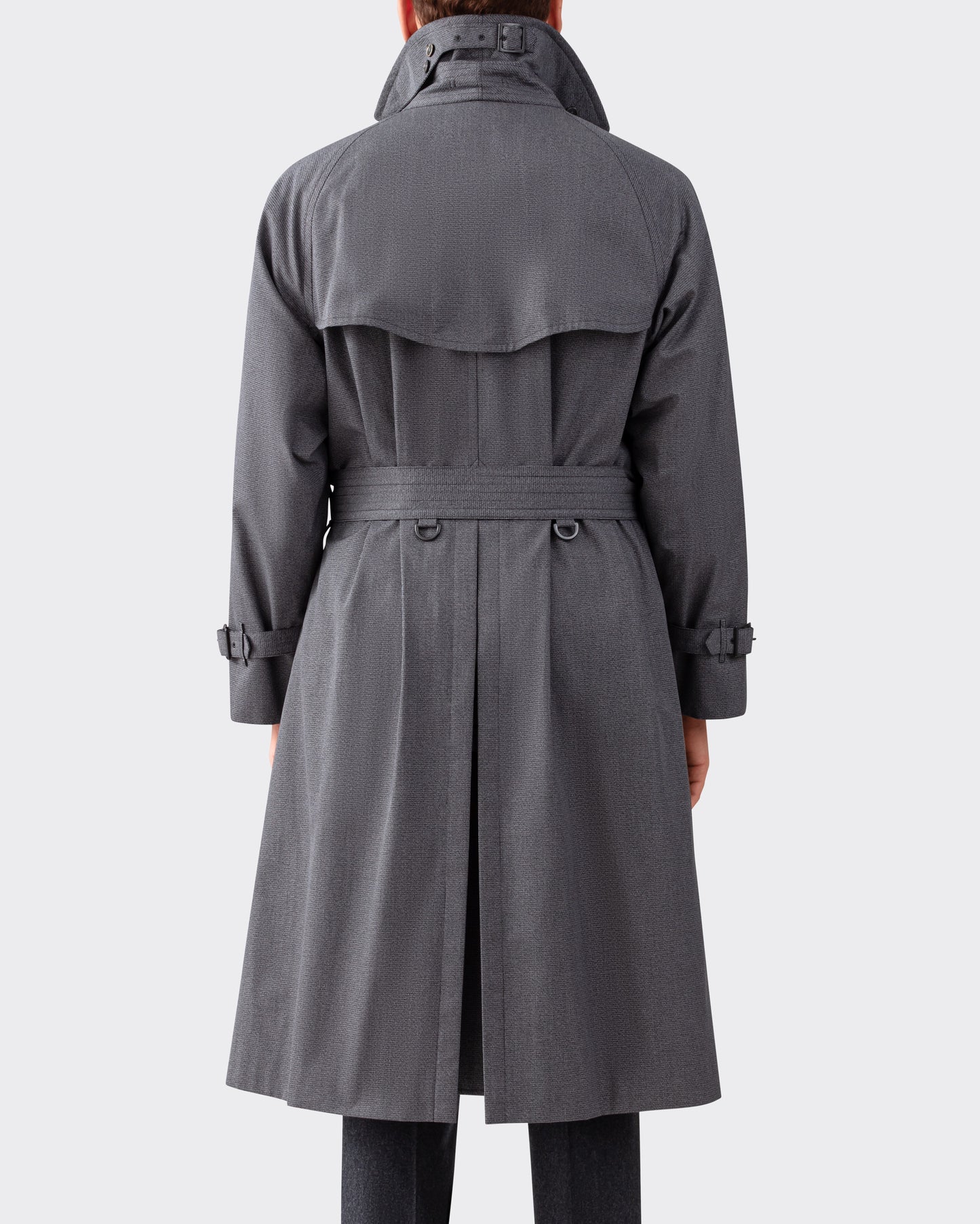 Trench “AL II” Petit Pied-de-Poule : Gris