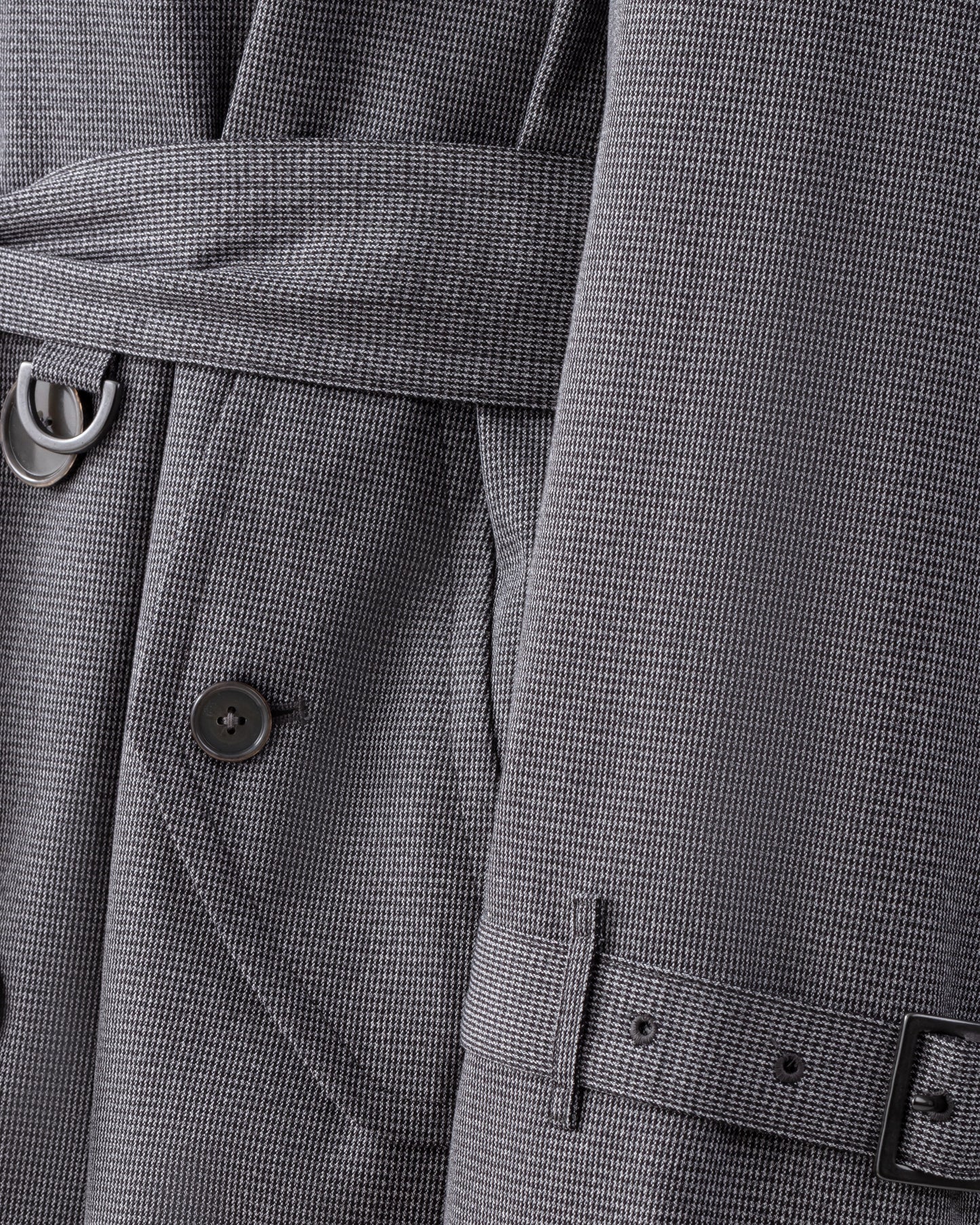 Trench “AL II” Petit Pied-de-Poule : Gris