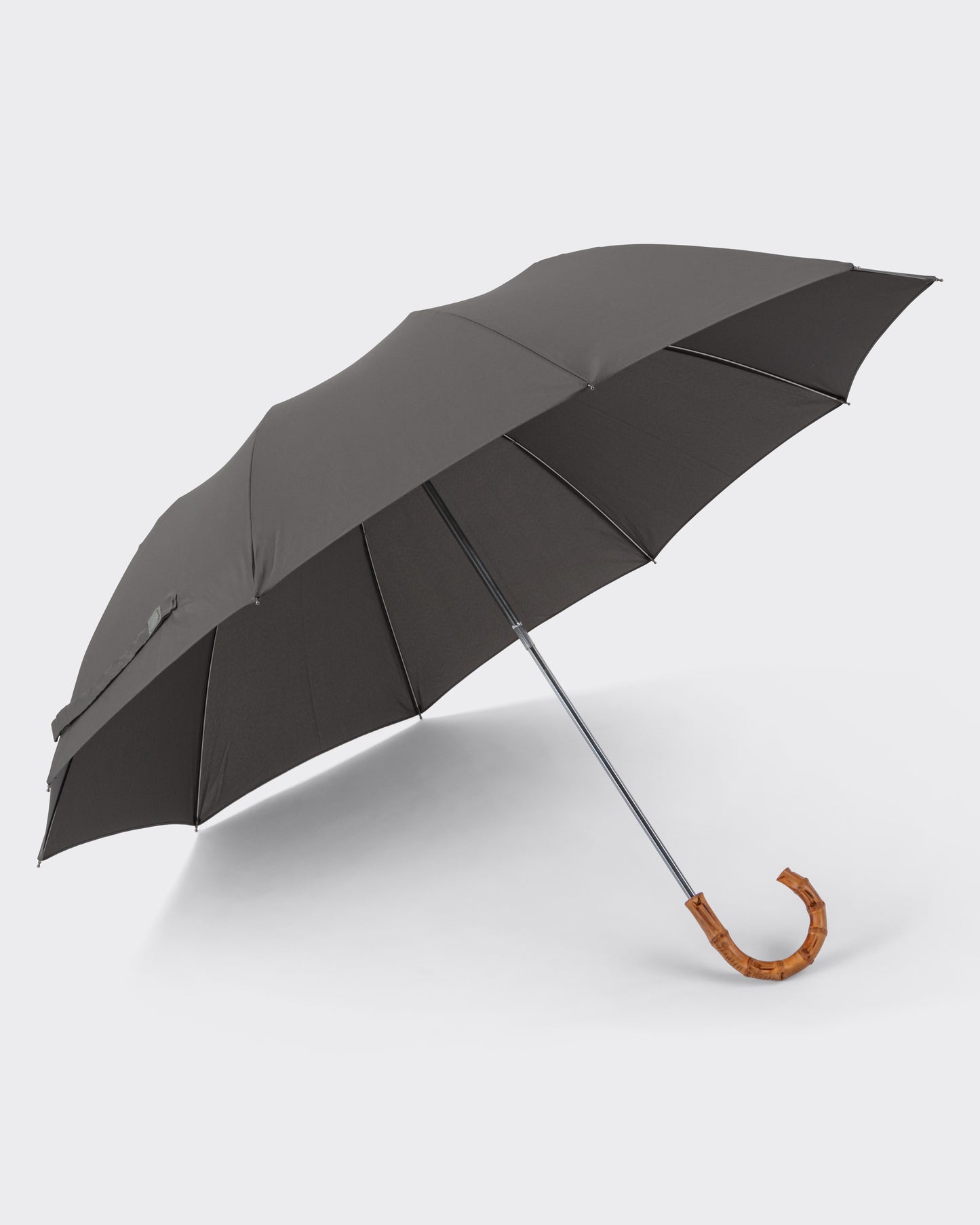 Parapluie Télescopique Bambou : Gris