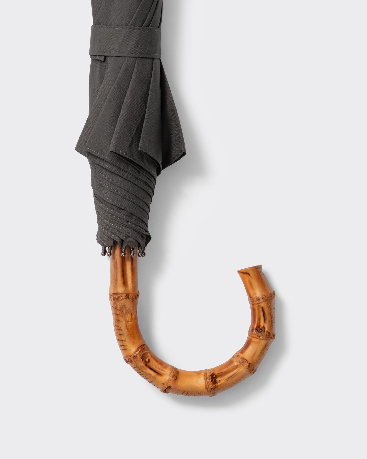 Parapluie Télescopique Bambou : Gris