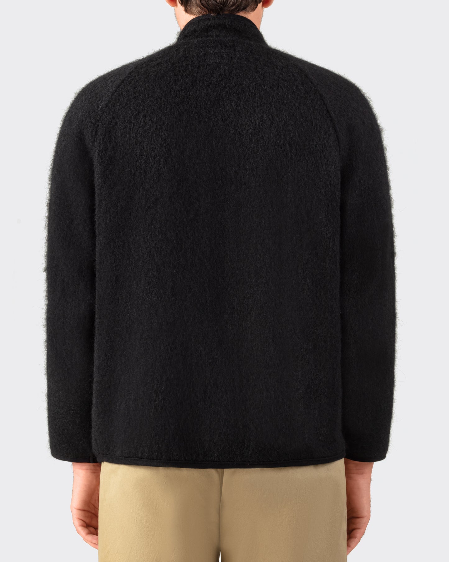 Veste “Contour” en Laine & Mohair : Noir