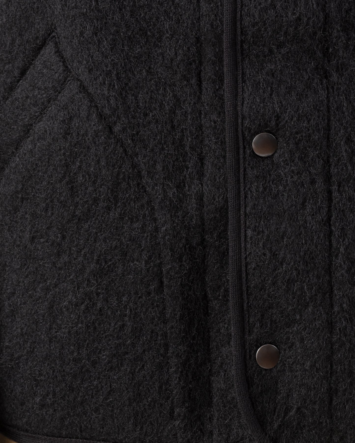 Veste “Contour” en Laine & Mohair : Noir