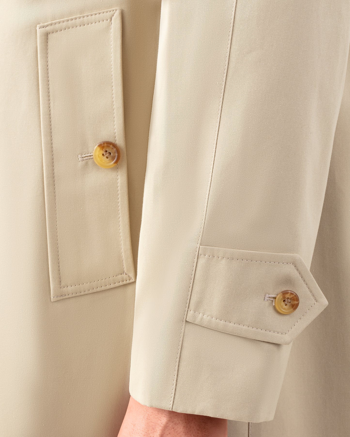 Gabardine Raglan Overcoat : Stone