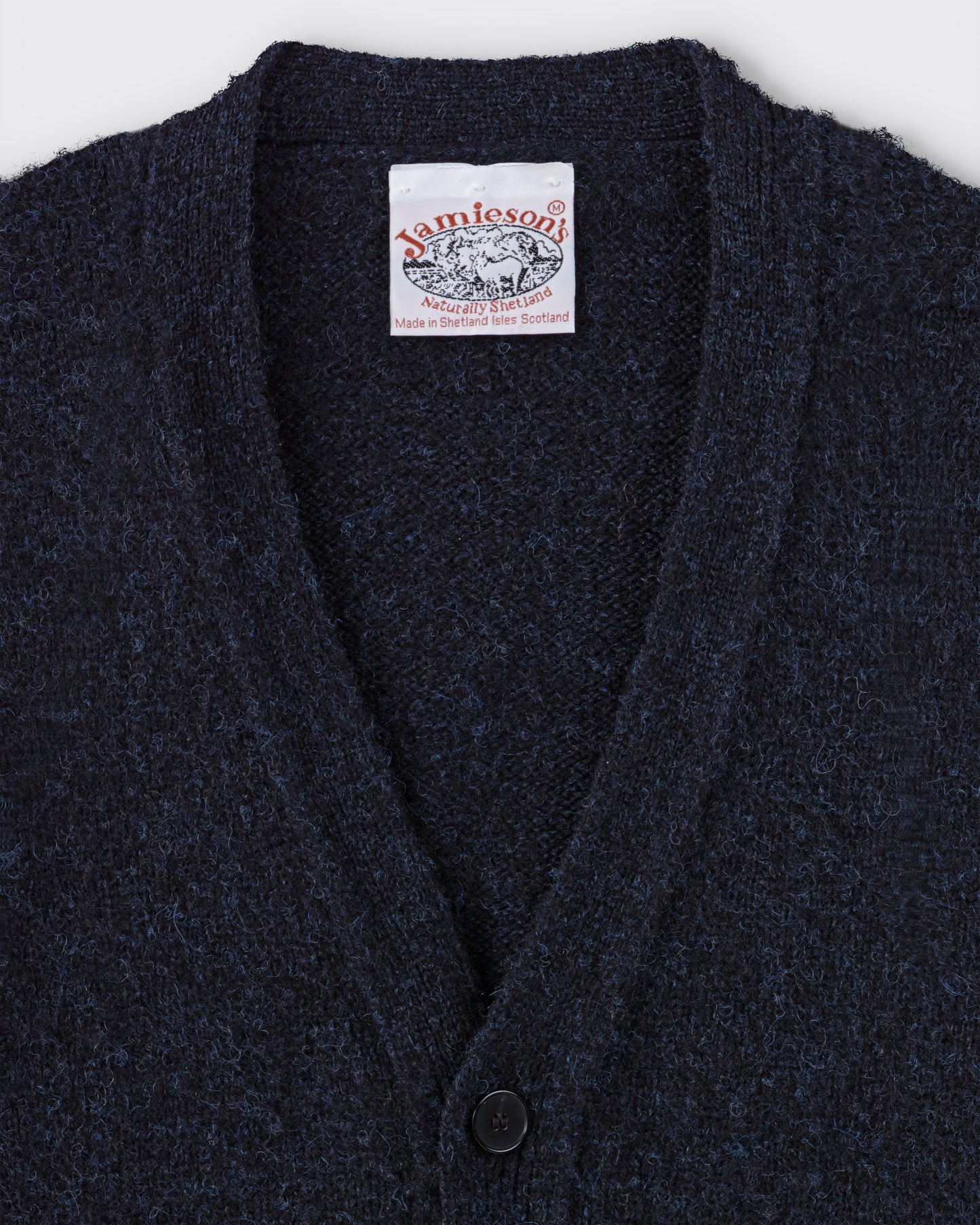 Cardigan Laine Peignée : Bleu Cosmos