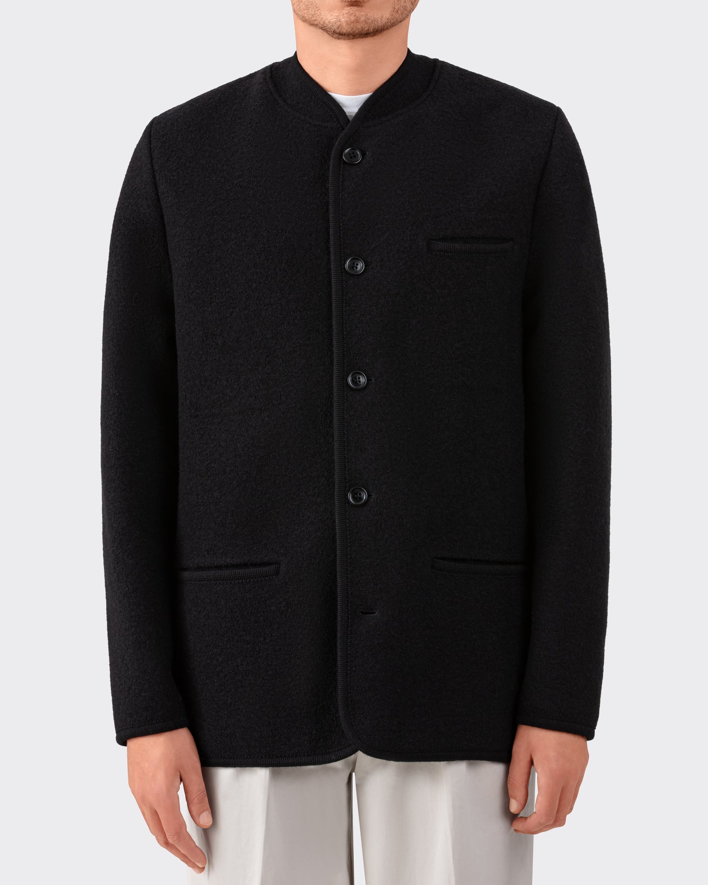Veste Walker en Laine : Noir