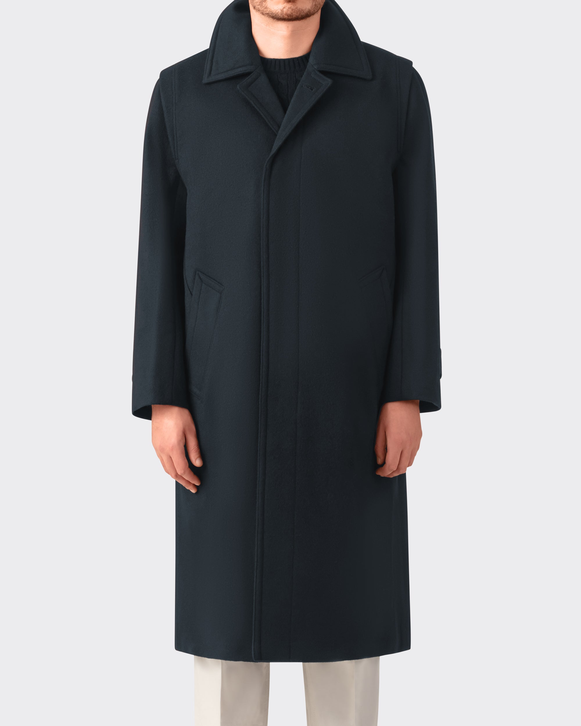 Rier : Loden Overcoat : Plombe – Beige Habilleur