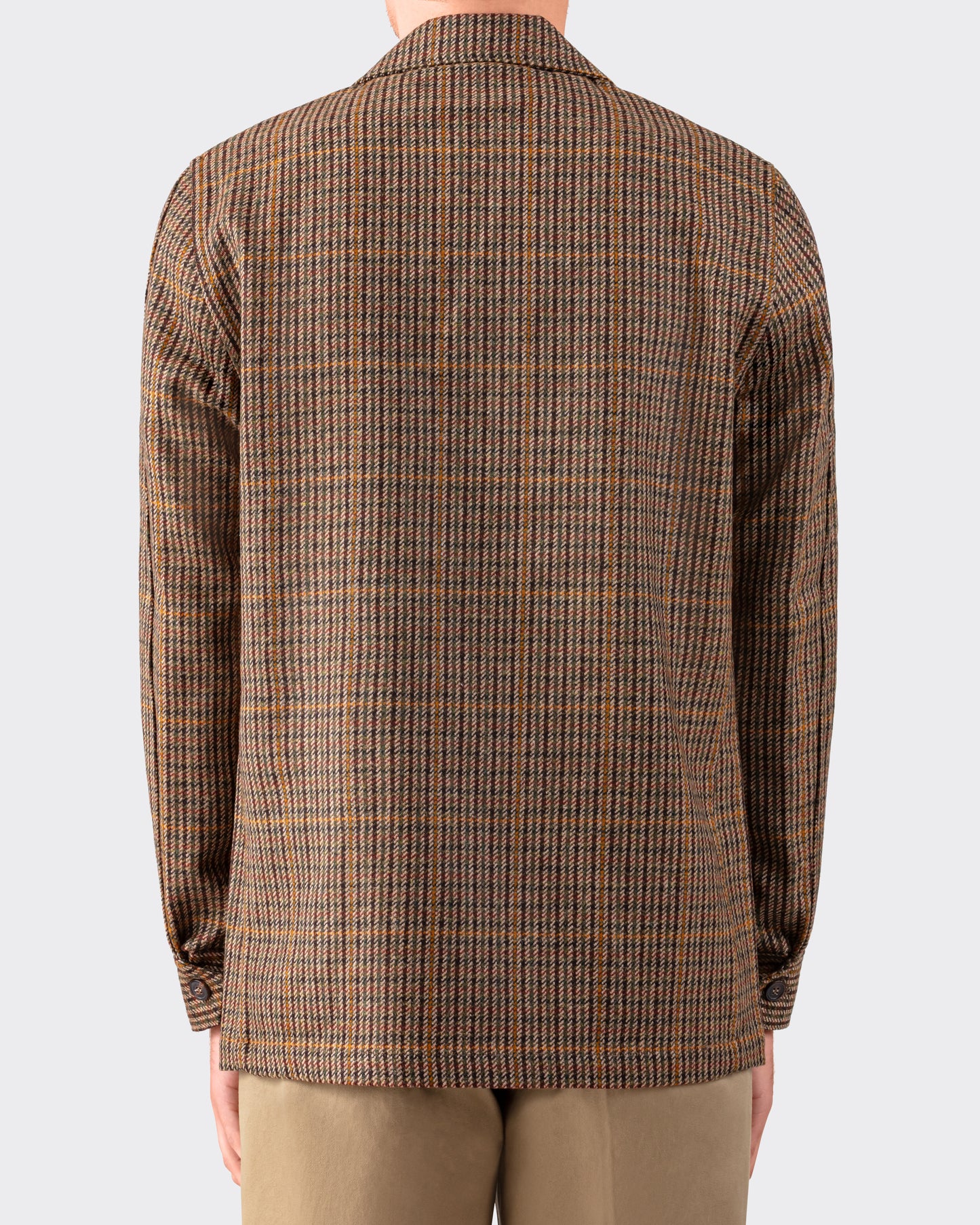 Teba Jacket « Gun Check » en Tweed : Olive