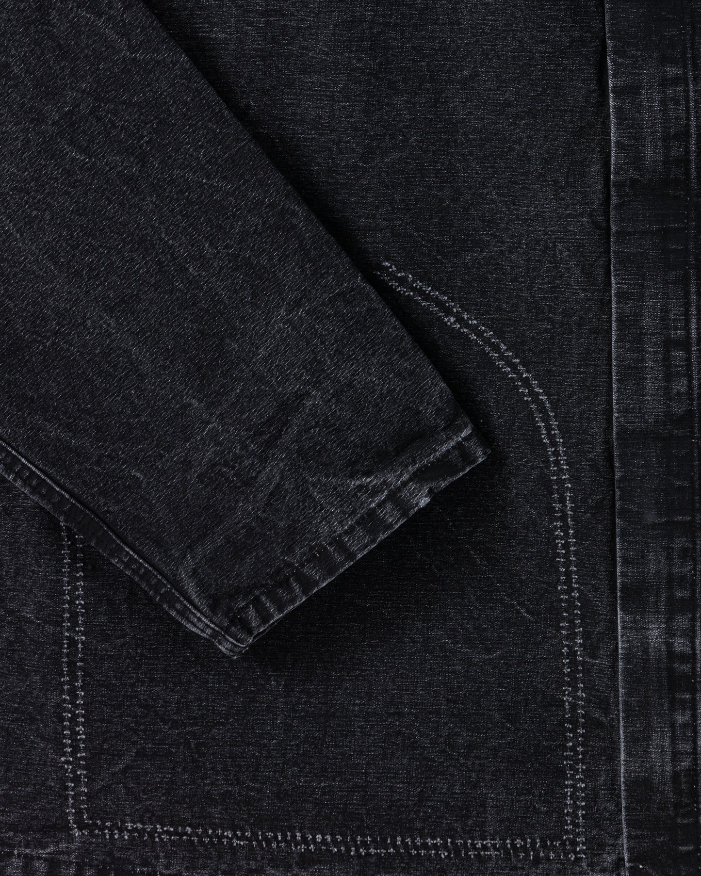 Veste en Coton Enduit : Noir