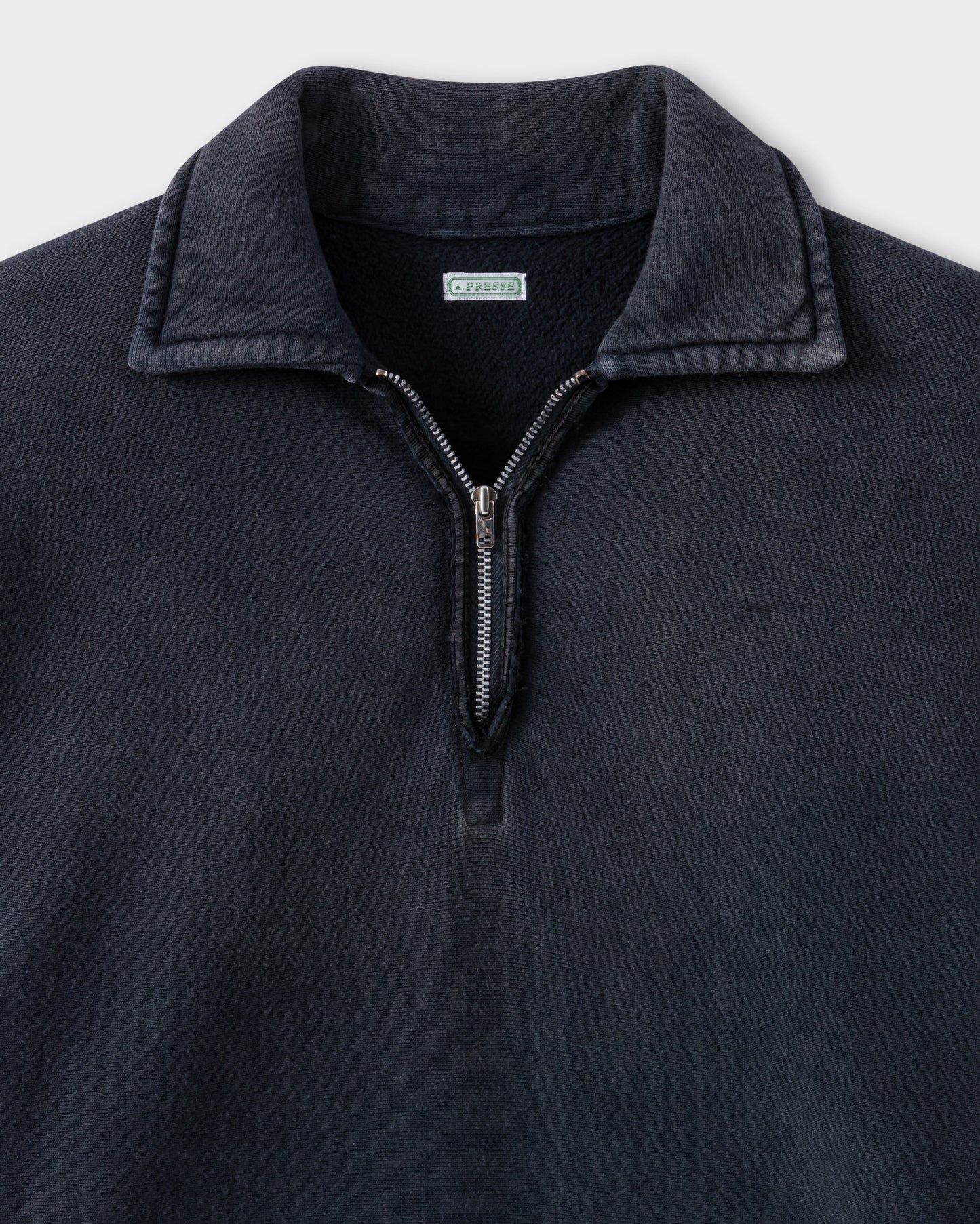 Sweatshirt Col Zippé : Noir