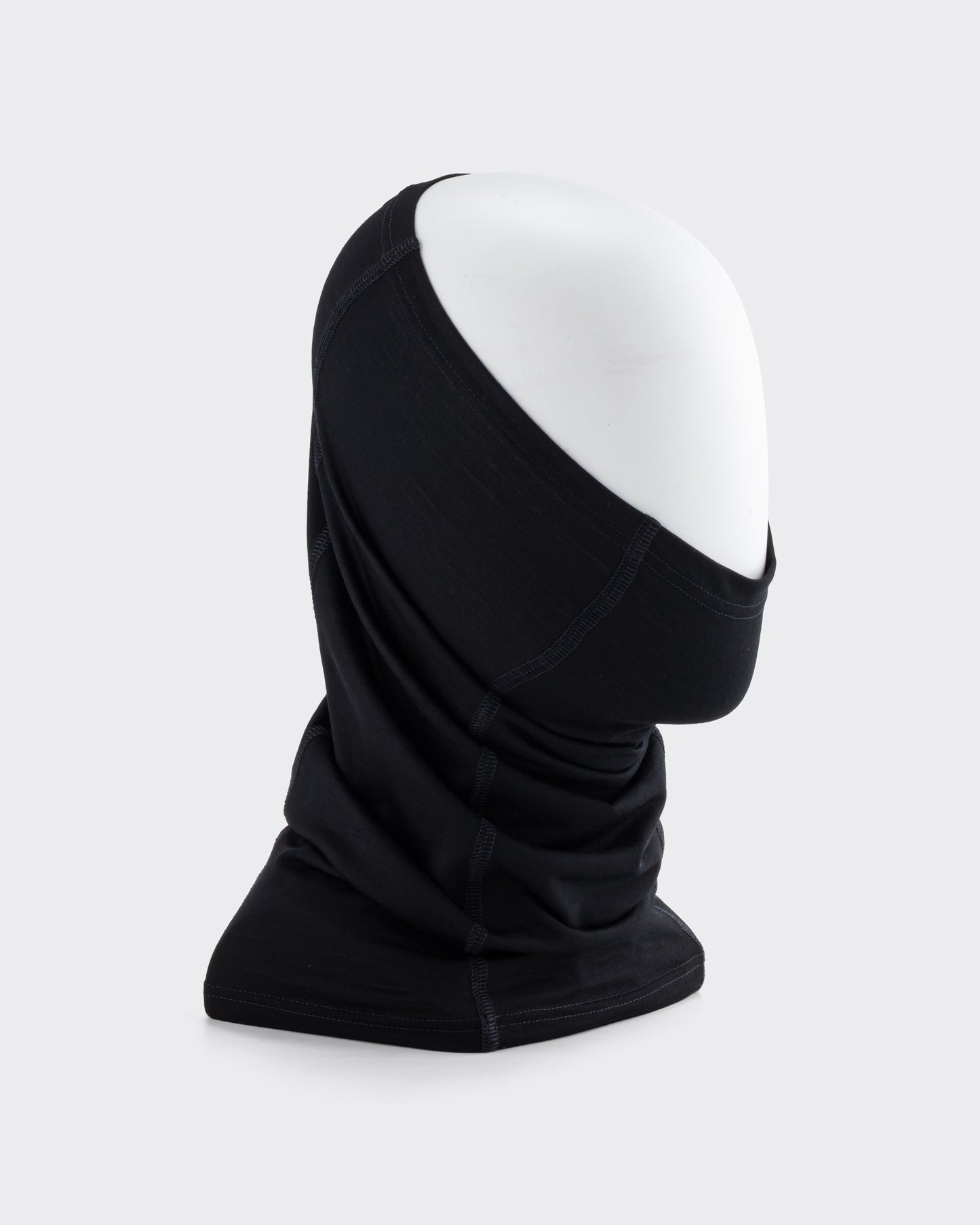 Wool Jersey Neck Warmer : Black
