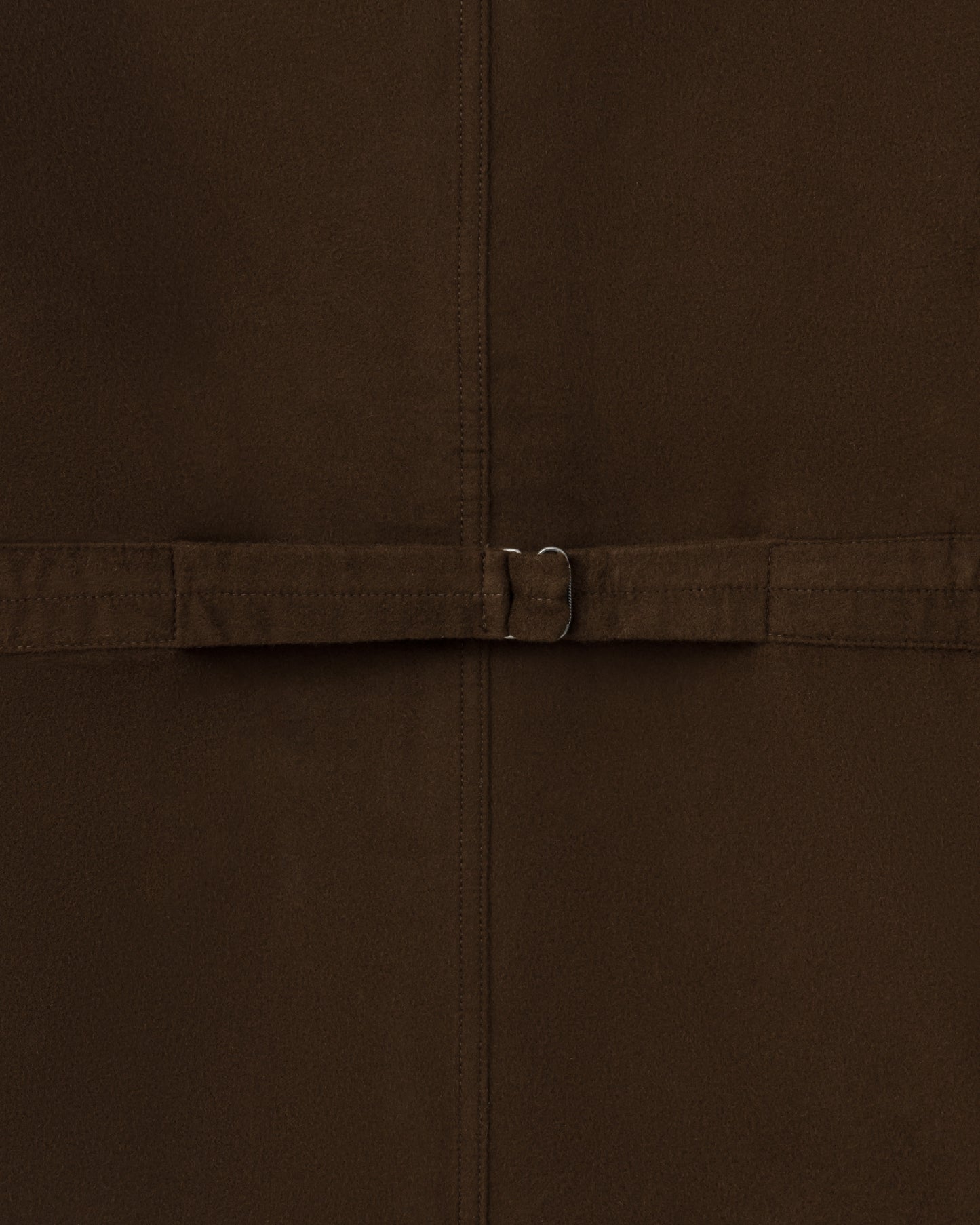 T.T Lot.307 Stand Collar Jacket in dark brown moleskin, back detail