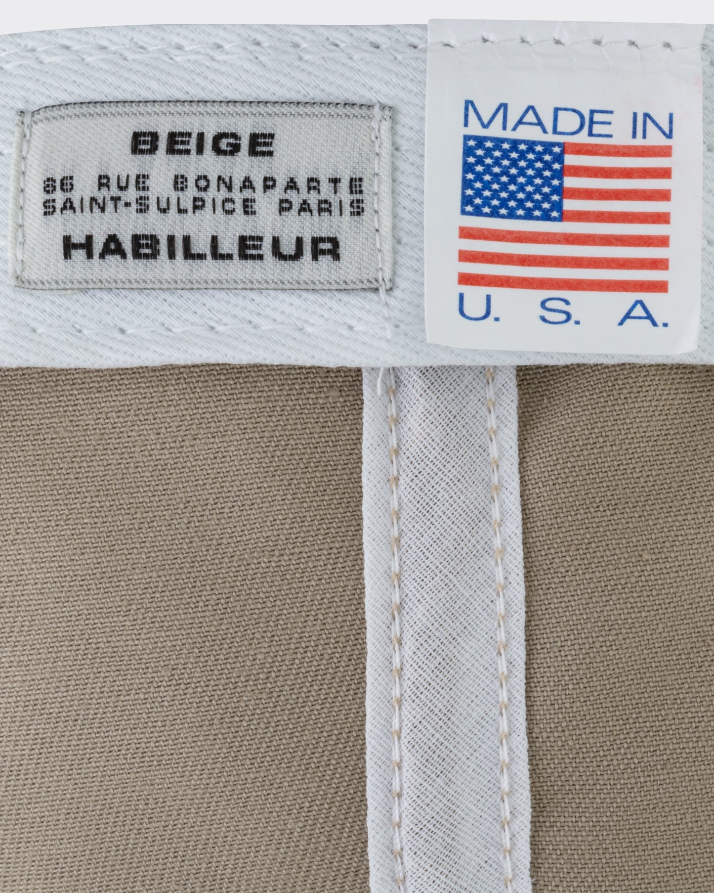 Baseball Cap: Beige/Brown