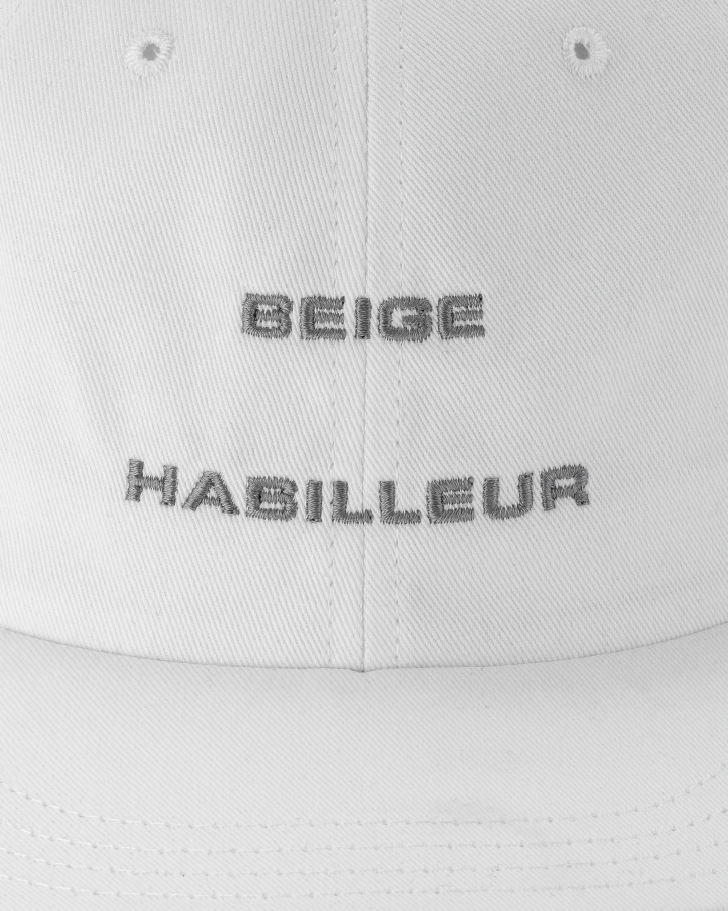 Baseball Cap : White/Pearl Grey
