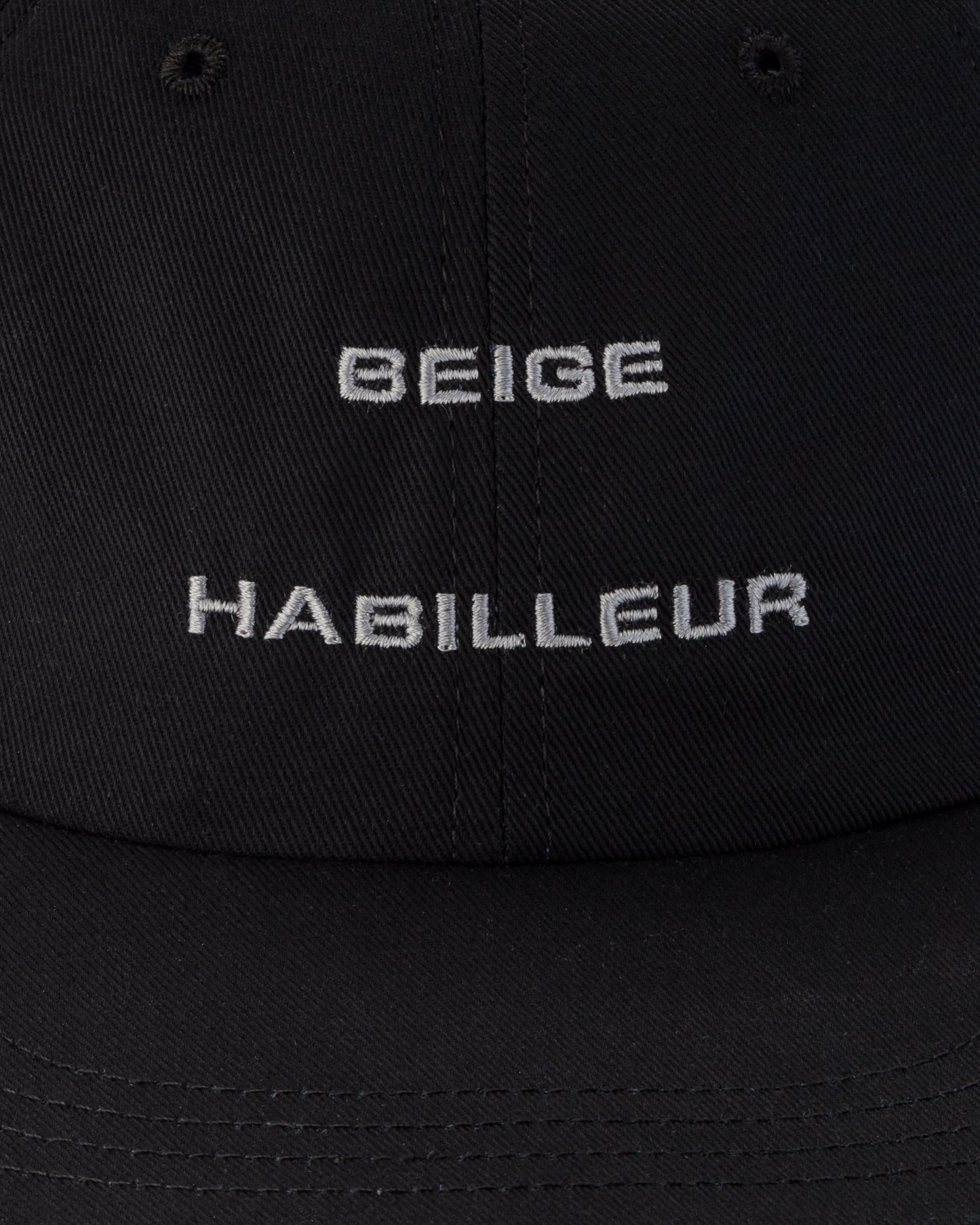 Baseball Cap: Black/Pearl Grey