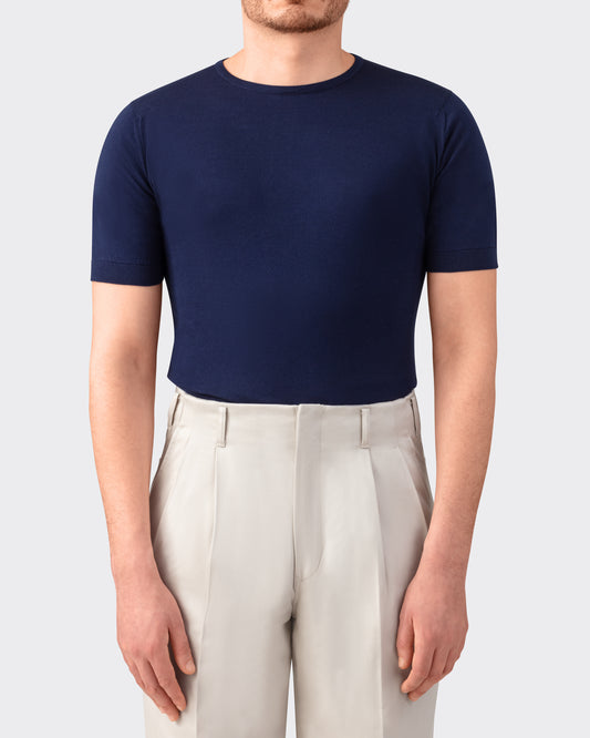 T-Shirt Coton : Bleu Marine