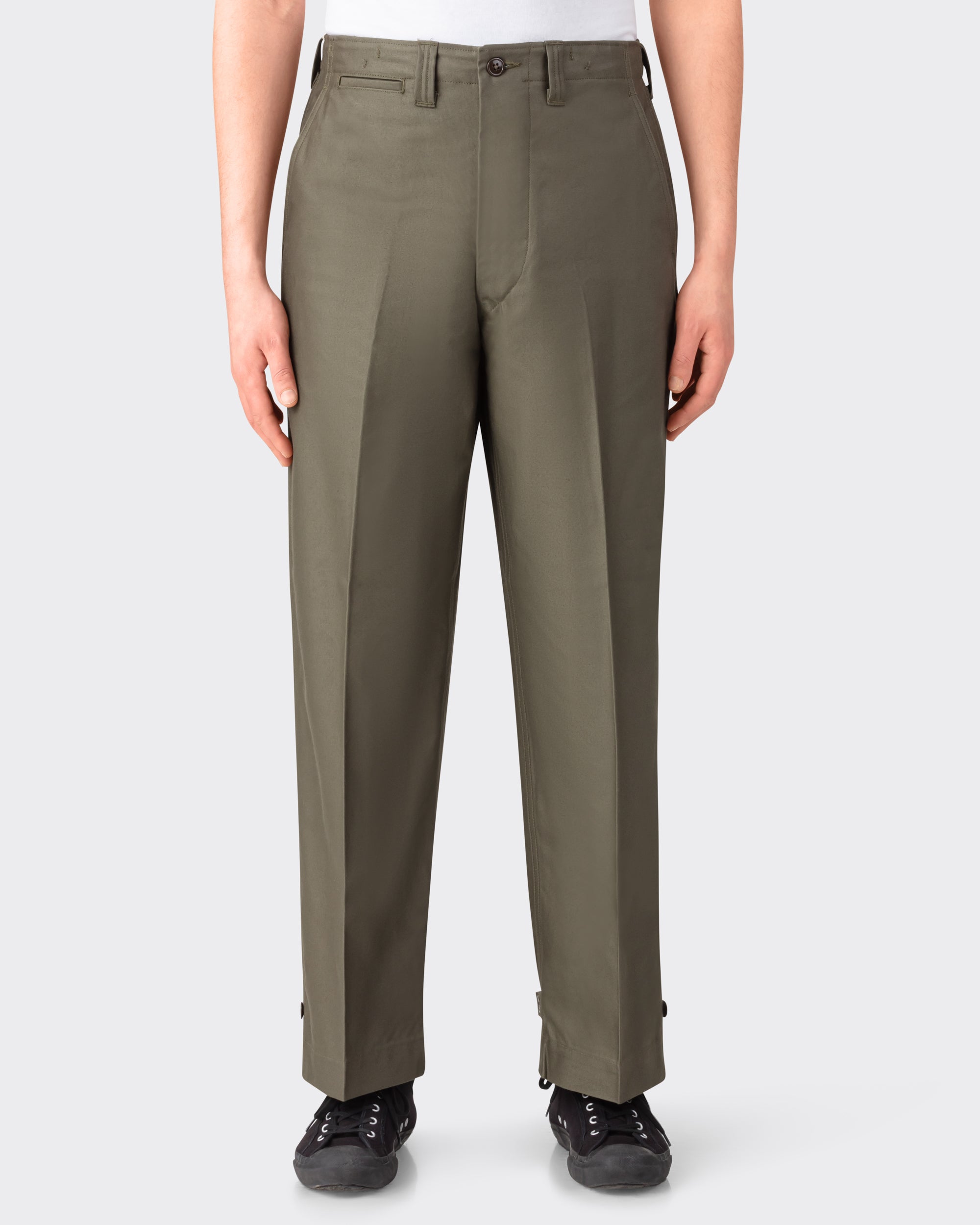 Yankshire : Pantalon “Sateen” M1945 : Olive – Beige Habilleur