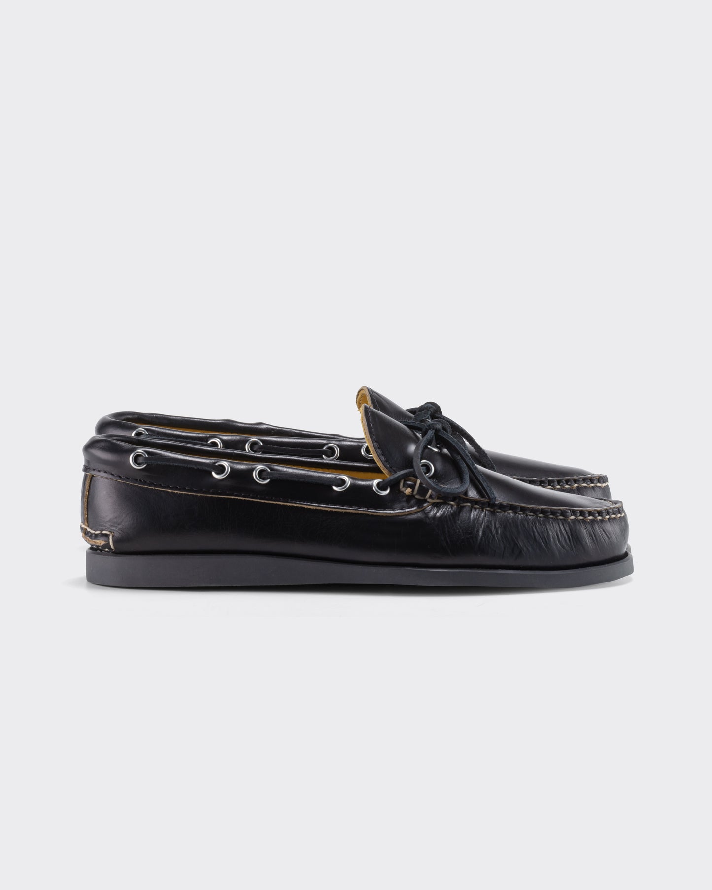 Horween Chromexcel Canoe Shoes : Black