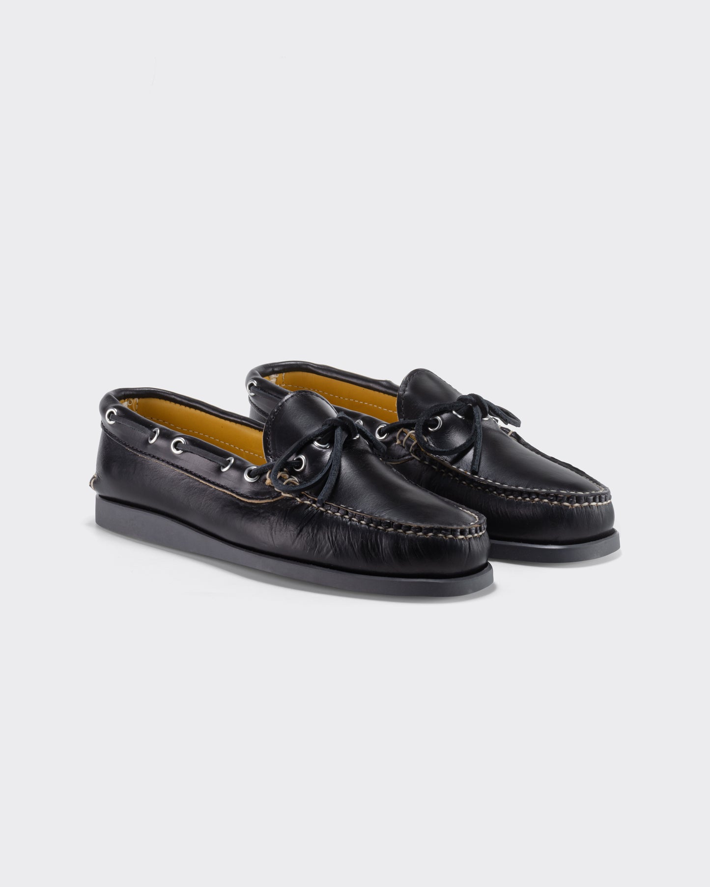 Horween Chromexcel Canoe Shoes : Black