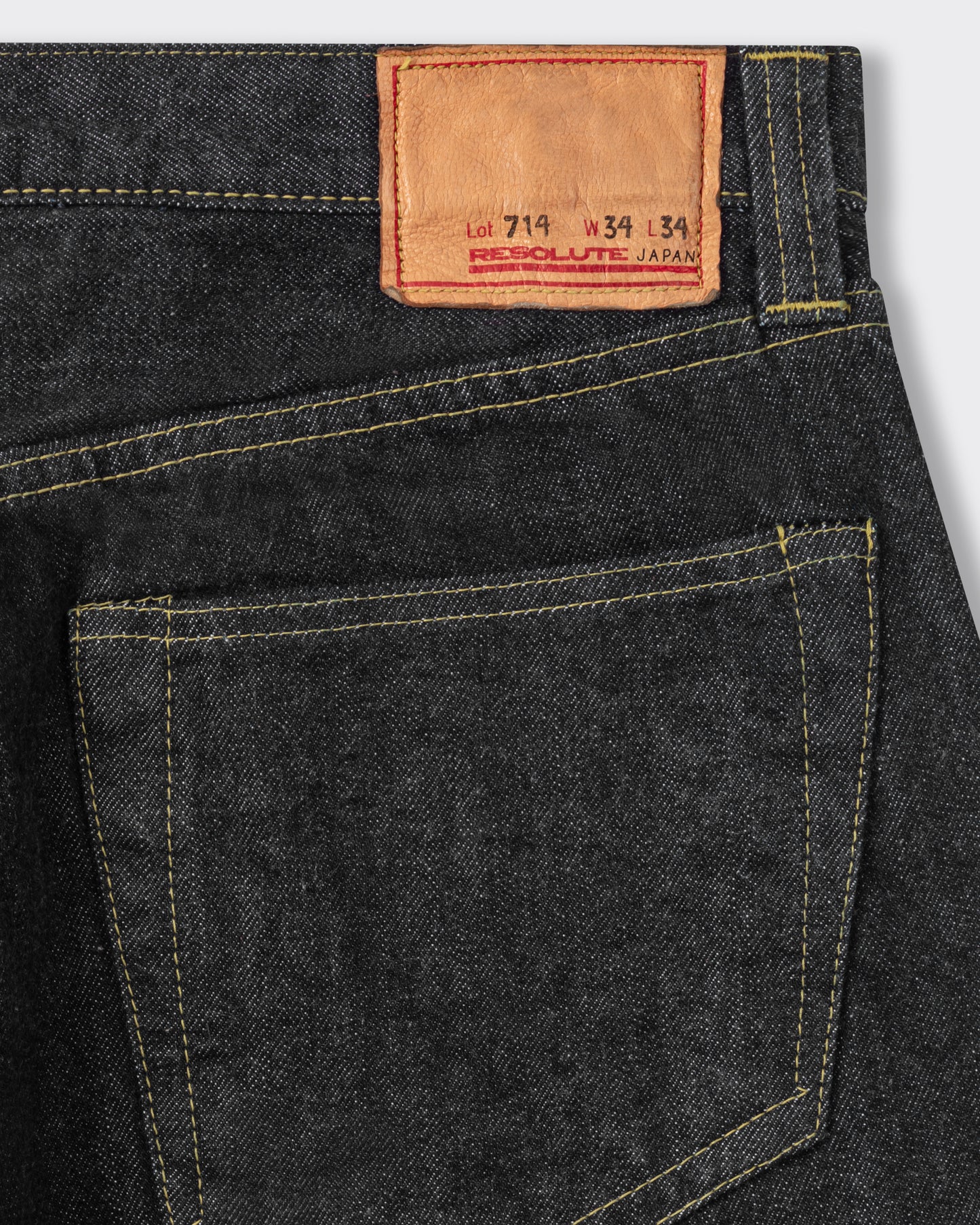 Jeans 714 One Wash : "Ghost Black" Denim