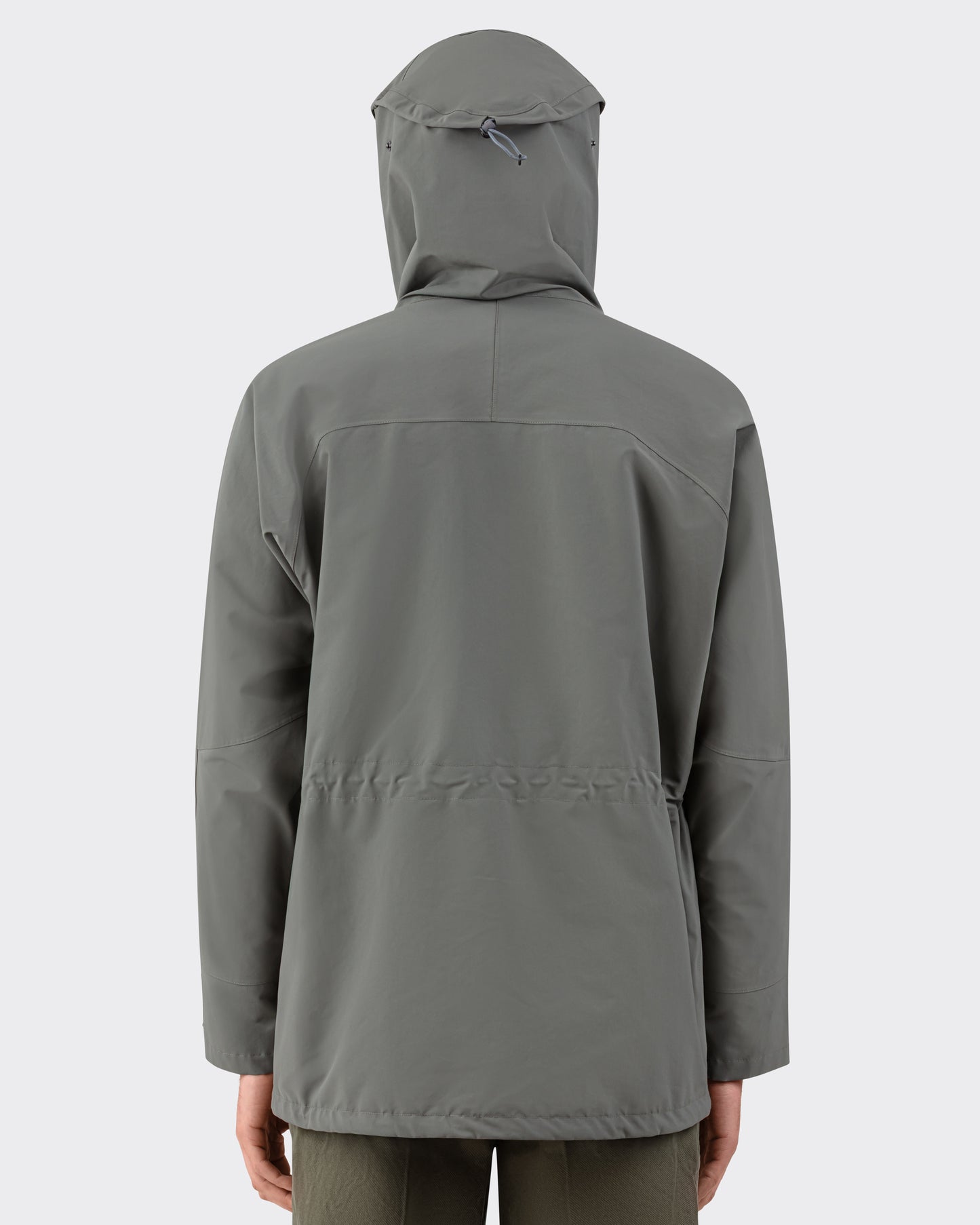 HEUGN military parka worn by model, size 3