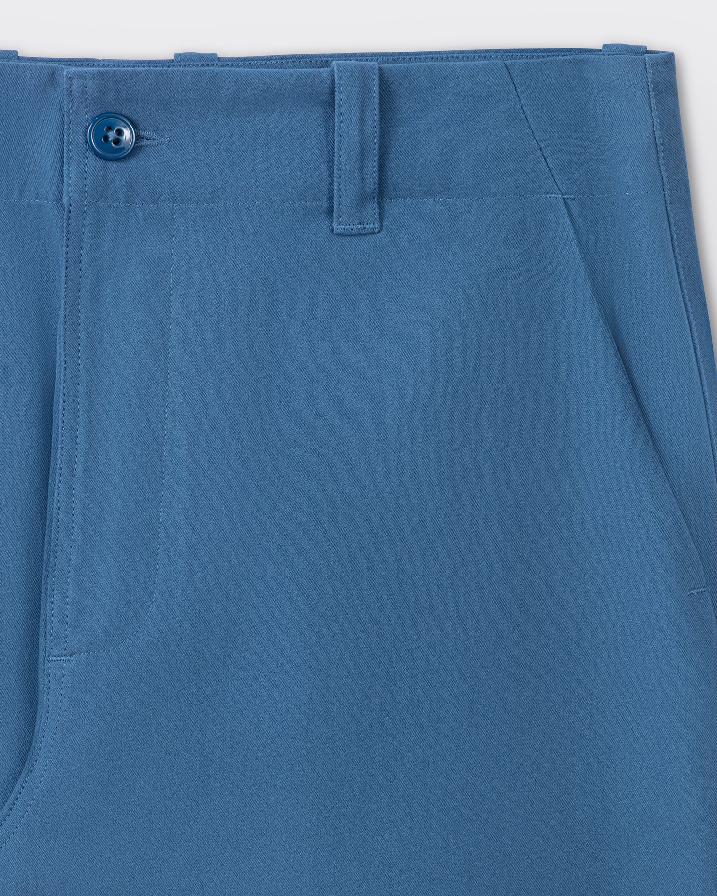 Cotton Slub Oxford "Lux P" Trousers : Blue