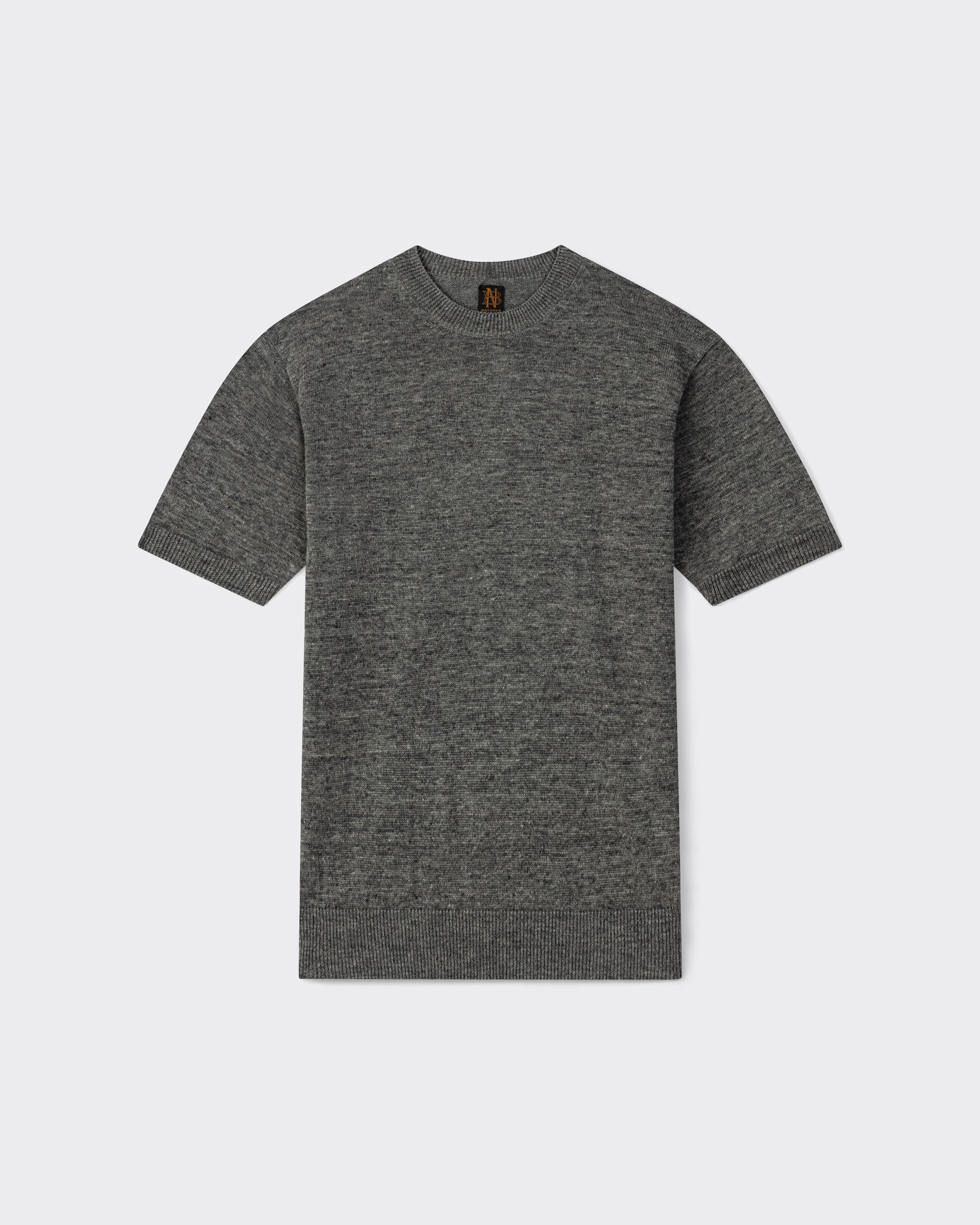 Batoner : Washed Linen T-shirt : Heather Grey – Beige Habilleur