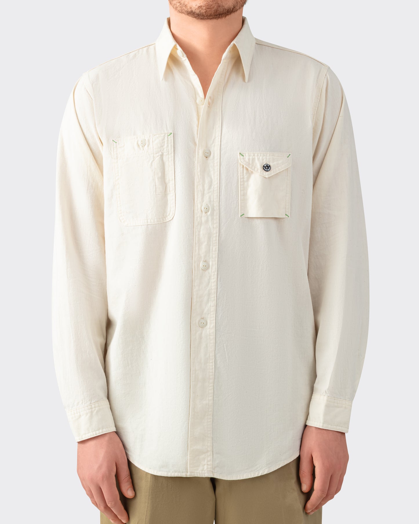 1935 Chambray Shirt : Natural