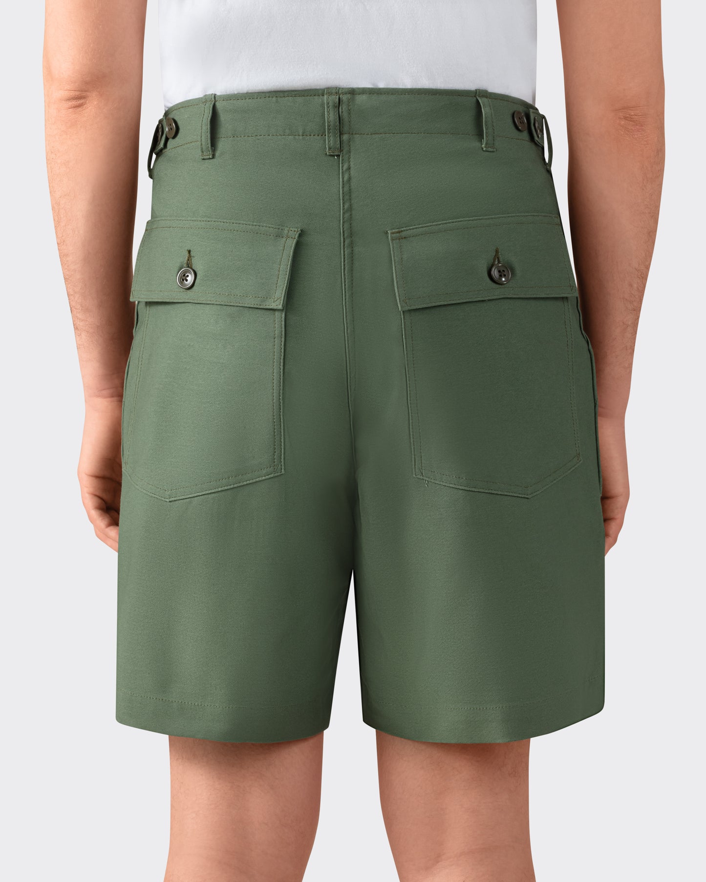 1961 Utility Sateen Short : Olive
