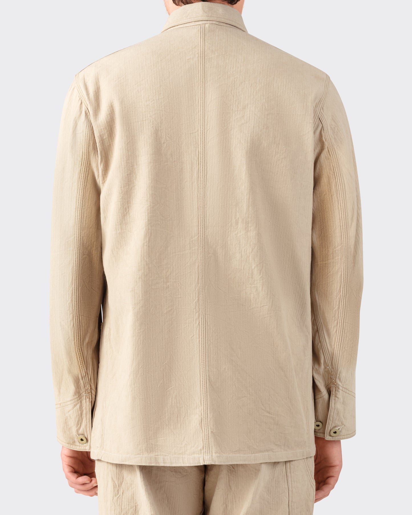 Veste « JACKSON » en Lin et Coton : Beige