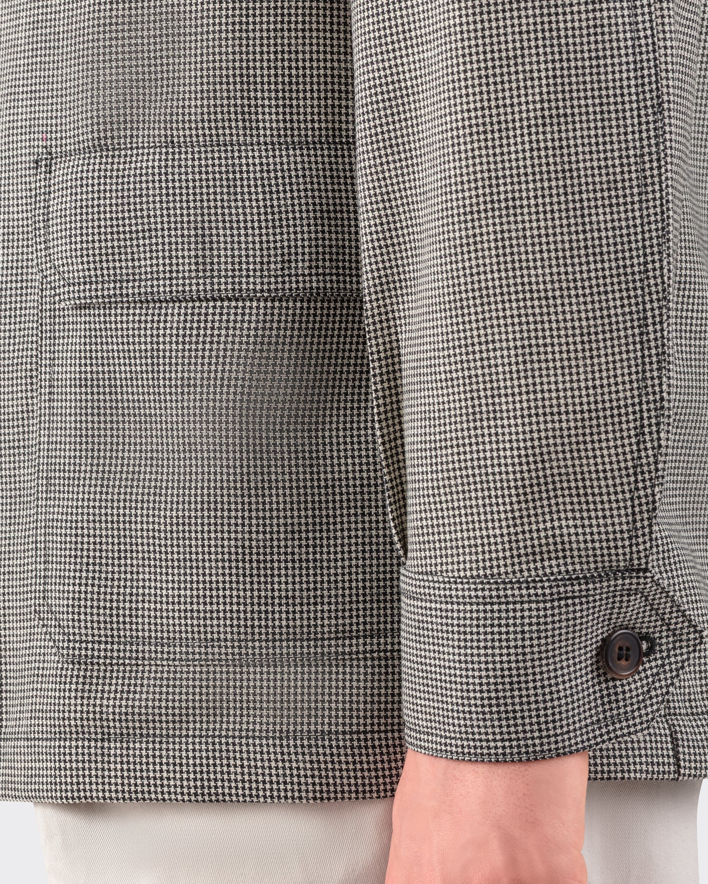 Puppytooth Fresco Teba Jacket : Greige/Black