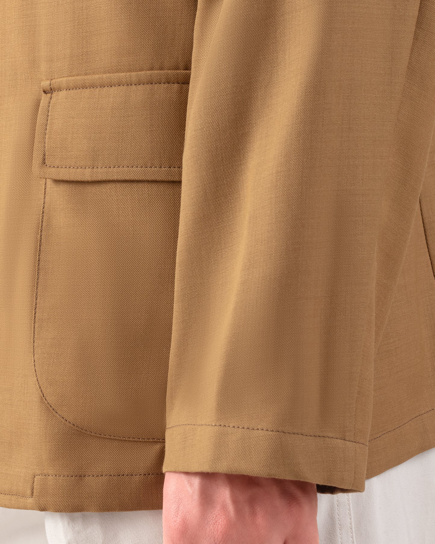 Veste Mod.6-B "WORKDRESS Blazer" en Twill de Laine : Marron Alezan