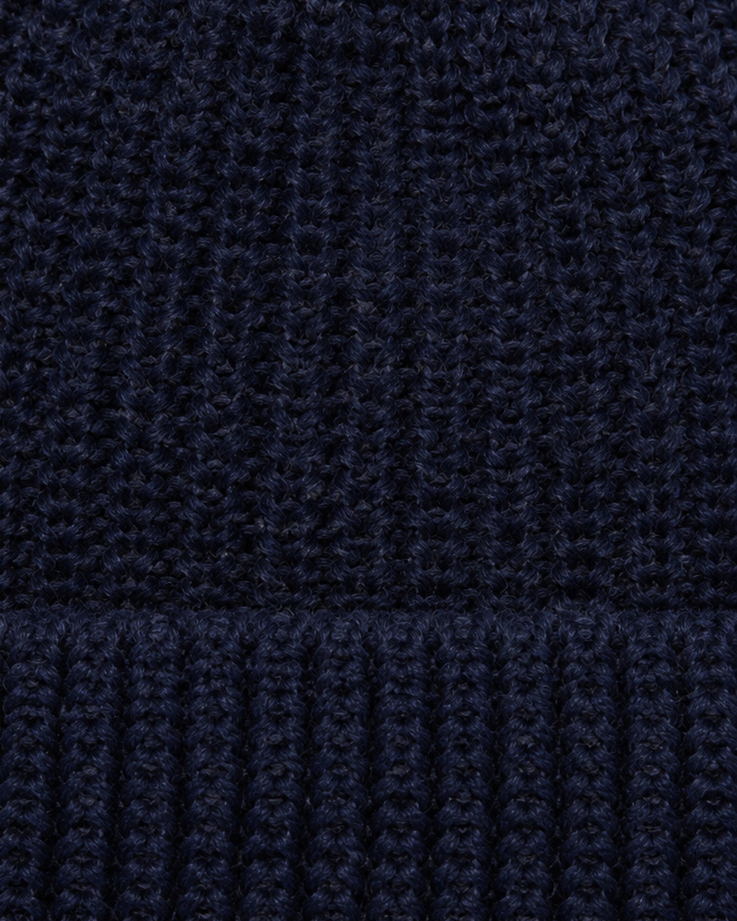Bonnet à pompon Heimat U Boat en laine vierge marine, vue 2