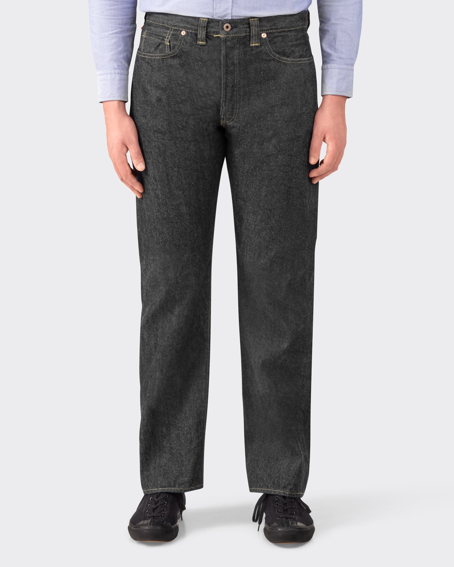 Jeans 714 One Wash : "Ghost Black" Denim