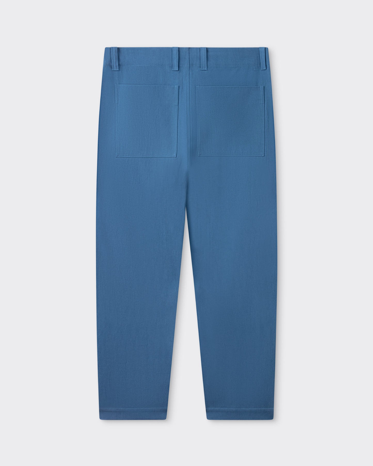 Cotton Slub Oxford "Lux P" Trousers : Blue