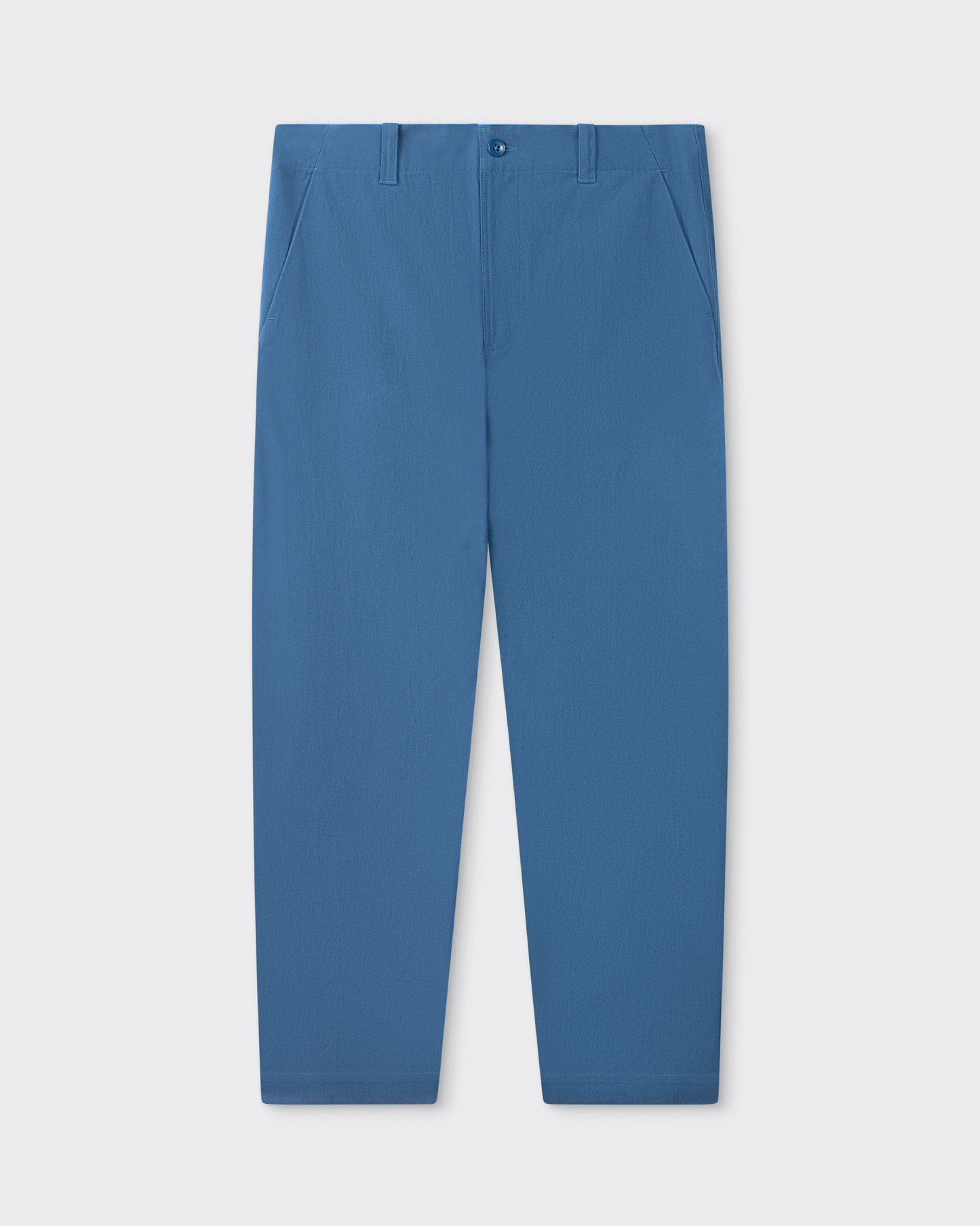 Cotton Slub Oxford "Lux P" Trousers : Blue