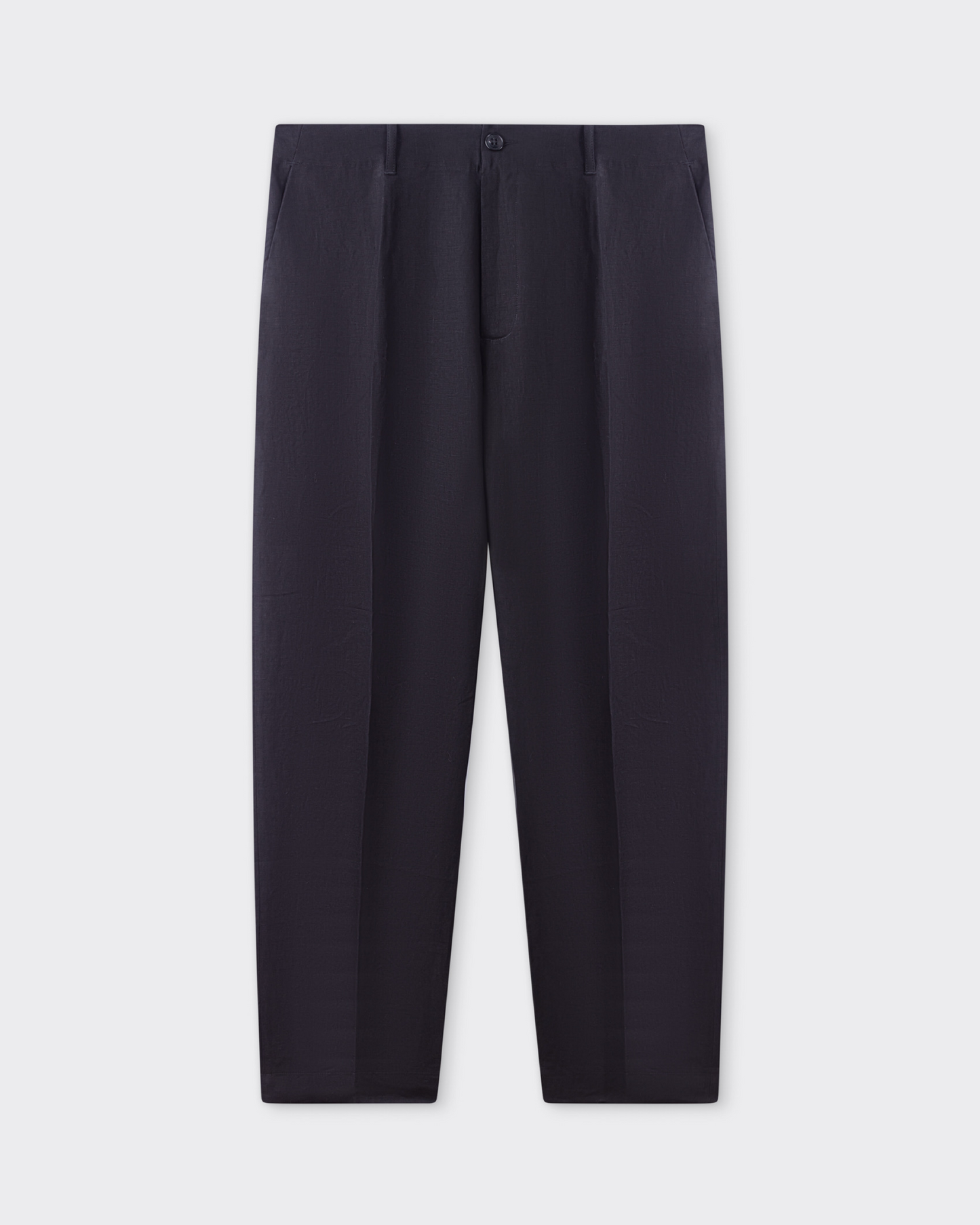 Linen "Fox P" Trousers : Black
