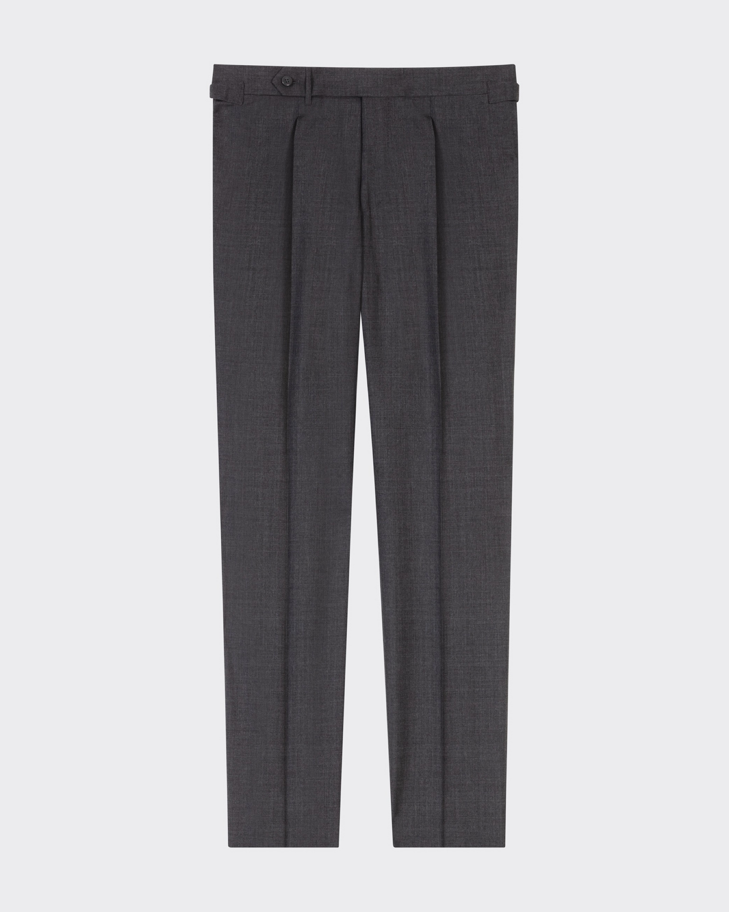 Pleated Fresco Trousers : Dark Grey