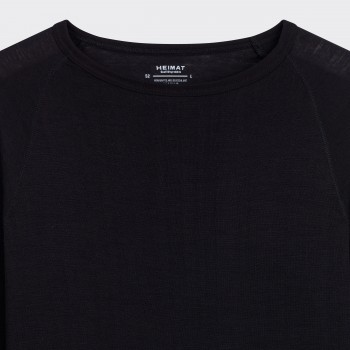 Merino Raglan T-shirt : Black