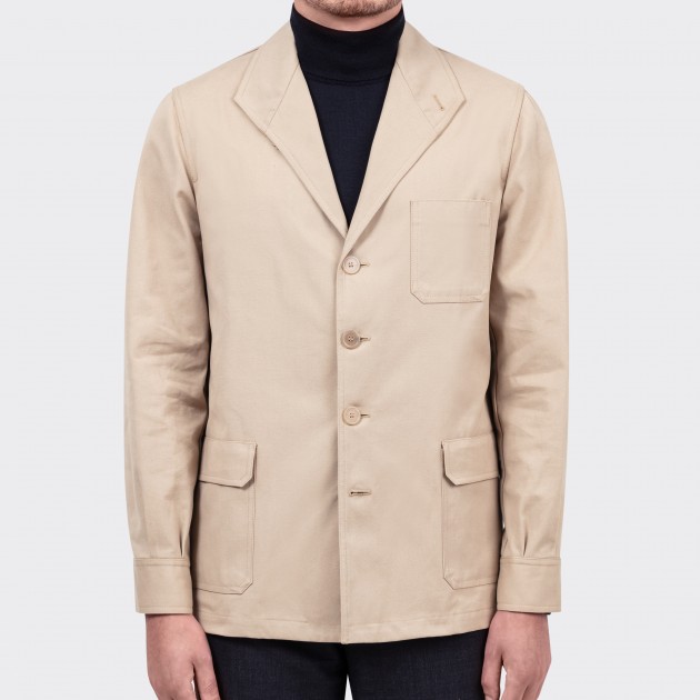 Teba Jacket Gabardine de Coton : Sable 