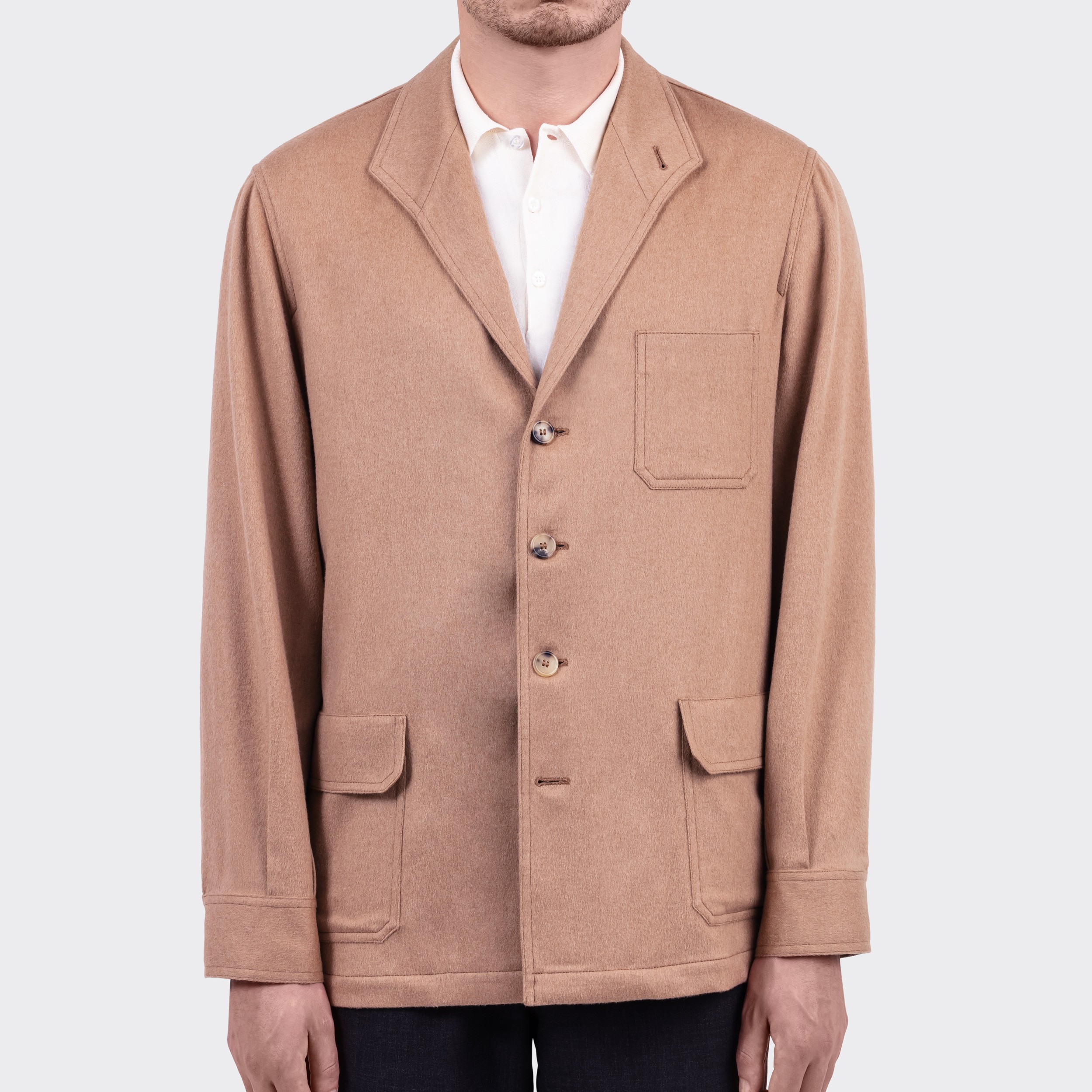 Justo Gimeno : Camel Hair Teba Jacket : Beige Justo Gimeno : Camel Hair Teba Jacket : Beige