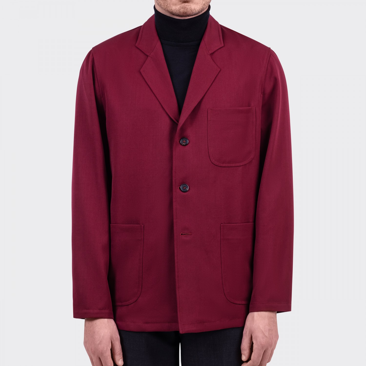 Men's burgundy wool blazer hotsell