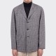 Houndstooth Wool & Cashmere Sofá Jacket : Black/White