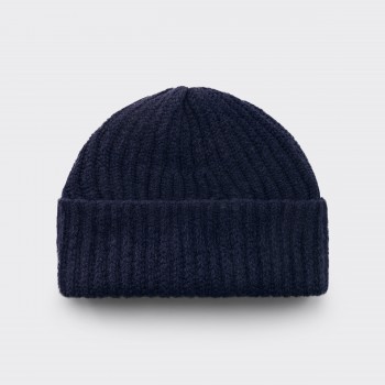 Merino Wool Hat : Navy