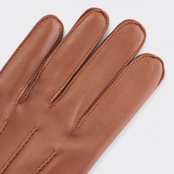 Gants Agneau Glacé : Marron Alezan