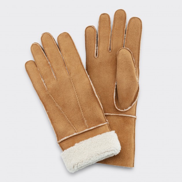 Gants Shearling  : Camel