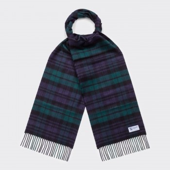 Cashmere Tartan Scarf : Blackwatch